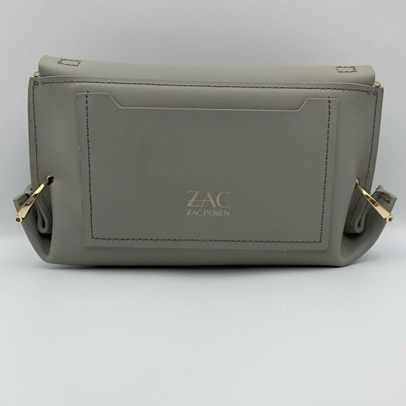 ZAC ZAC Posen Eartha Folded Gusset Chain Crossbody Bag in Gray - Picture 5 of 12